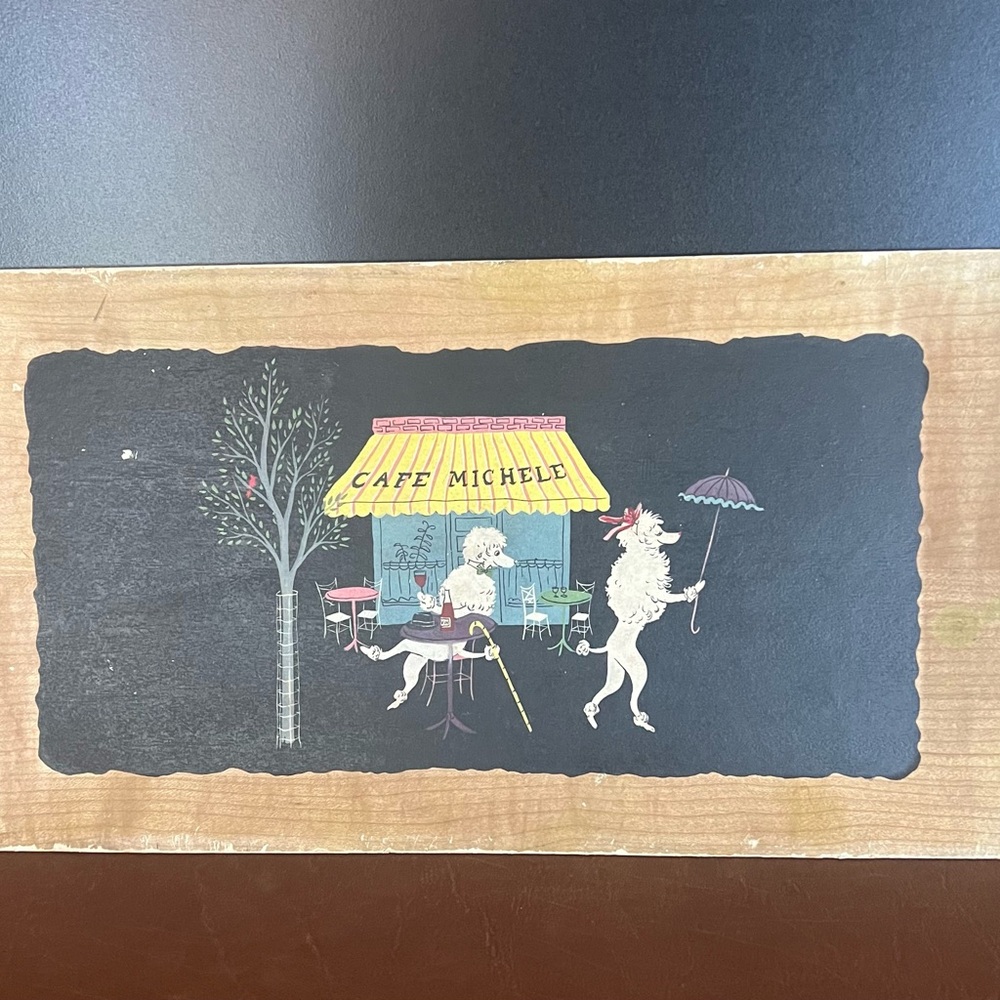 Charming cafe tray , The Romance of Fifi and Pepe Scene 1 and Scene 4